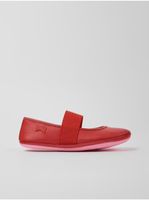 Red girly leather ballerinas Camper - Girls