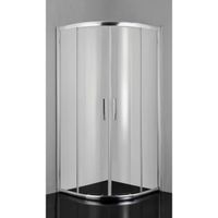 XXXL POLKRUHOVÝ SPRCHOVACÍ KÚT, chrómová, 90/200/90 cm