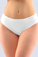 Bezešvé kalhotky Gina 04015P - bambus Bílá M/L