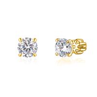Olivie Strieborné 6mm náušnice PIPPI GOLD 7962