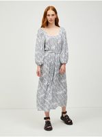 Black and white patterned maxi dress VERO MODA Peace - Women's