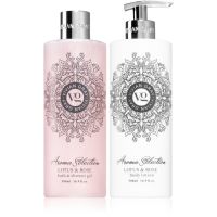 Vivian Gray Aroma Selection Lotus & Rose darilni set 2x500 ml