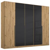 Rauch Möbel ŠATNÍ SKŘÍŇ S OTOČNÝMI DVEŘMI, antracitová, dub artisan, 225/210/54 cm