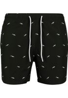 Men's swimwear with embroidery shark/black/white