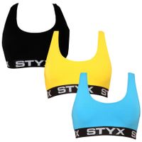 3PACK női melltartó Styx sport multicolor (3IP96089) XL
