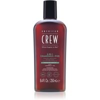 American Crew 3 in 1 Chamimile + Pine Shampoo, Conditioner und Duschgel 3 in 1 für Herren 250 ml