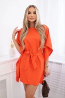 Šaty batwings Oversize oranžové