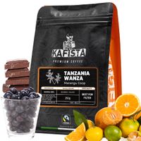 Výběrová káva Kafista "Tanzania Wanza" - 100% Arabica - Zrnková Káva, Pražená v Itálii - ideální pro filtr Množství: 500g (2x250g)