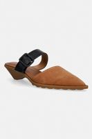 Camper papuci cu toc jos pentru femei nubuck Anita