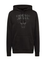 NEW ERA Sweater majica 'NBA'  tamo siva / crna