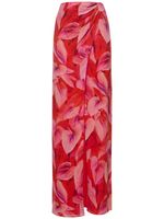 Phoebe Printed Viscose Midi Wrap Skirt