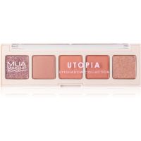 MUA Makeup Academy Professional 5 Shade Palette paleta sjenila za oči nijansa Utopia 3,8 g