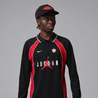 Jordan Flight Long-Sleeve Polo Jersey - Pánske - Dres Jordan - Čierne - IF1915-010 - Veľkosť: XL