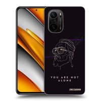 Silikónový čierny obal pre Xiaomi Poco F3 - You are not alone
