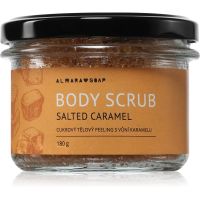 Almara Soap Body Scrub exfoliant de corp cu zahăr pentru celulită cu parfum Salted Caramel 180 g