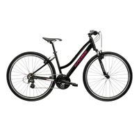 Dámské crossové kolo Kross Evado 2.0 28" Gen 007 S (15", 148-160 cm) černá / růžová / lesk