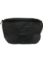 Coated basic waist bag black