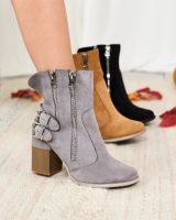 Resti Women's gray boots with Feirrgo decoration