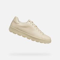 Cream men's sneakers Geox Spherica ECUB-1 - Men