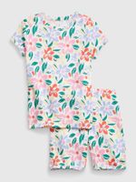 Farebné dievčenské pyžamo krátke floral GAP
