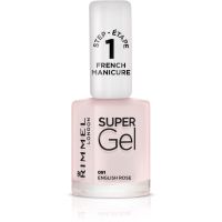 Rimmel Super Gel Step 1 lakk francia manikűrhöz árnyalat 091 English Rose 12 ml