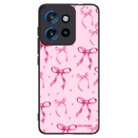 Silikónový čierny obal pre Motorola Edge 50 Neo - Bow Aesthetic