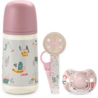 Suavinex Walk Gift Set Pink подарунковий набір 0-6 m(для дітей від народження)