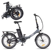 Skládací elektrokolo inSPORTline ISL Felior 468 Wh 20" - model 2026  17" (156-183 cm) Titanium Grey