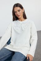 Trendyol Ecru Collar Detailed Knitted Tunic