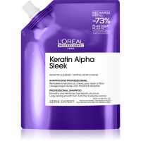 L’Oréal Professionnel Serie Expert Keratin Alpha Sleek Shampoo für glatt aussehendes Haar Refill 500 ml