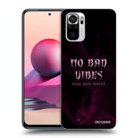 Silikónový čierny obal pre Xiaomi Redmi Note 10S - No bad vibes