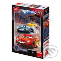 Auta 3 - Vítězné kolo (svítící neonové puzzle) - puzzle z kategorie 60 - 300 dílků