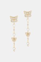 Guess cercei pentru femei, din oțel inoxidabil BORBOLETA