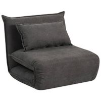Livetastic ROZKLADACIE KRESLO, textil, tmavosivá