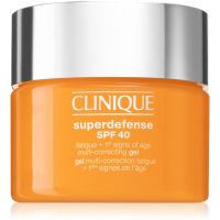 Clinique Superdefense™ SPF 40 Fatigue + 1st Signs of Age Multi Correcting Gel hydratačný gel proti prvým známkam starnutia pleti SPF 40 30 ml