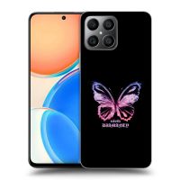 Silikónový čierny obal pre Honor X8 4G - Diamanty Purple