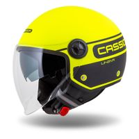 Moto přilba Cassida Handy Plus Linear žlutá fluo matná/černá L (59)