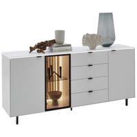 Dieter Knoll ŠIROKÁ KOMODA, biela, 186/82,8/46 cm