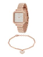 ARMANI EXCHANGE Analogni sat 'LEILA'  rozo zlatna / bijela