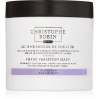 Christophe Robin Shade Variation Mask výživná krémová maska na vlasy odtieň Baby Blonde 250 ml