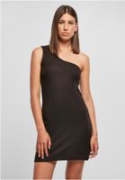 Women's one-shoulder dress black