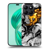 Silikónový čierny obal pre Honor X8b - Black Gold 2