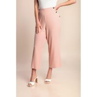 Plus Size Hose Mit Knöpfen, Altrosa
