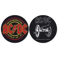 Plattentellerauflage (2er-Set) AC/DC - FOR THOSE ABOUT TO ROCK - HIGH VOLTAGE - RAZAMATAZ