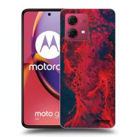 Silikónový čierny obal pre Motorola Moto G84 5G - Organic red