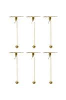House Doctor Dekoratívny závesný svietnik House Doctor HDLeaves 15,5 x 7,5 cm 6-pak