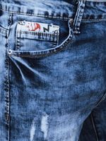 Men's jeans with holes slim fit blue Dstreet