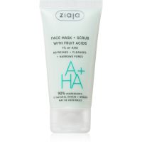 Ziaja Face Mask + Scrub with Fruit Acids peelingová maska 55 ml