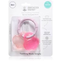 Matchstick Monkey Cooling Teether hryzadielko s chladivým účinkom Pink/ Dusty Pink 3m+ 1 ks