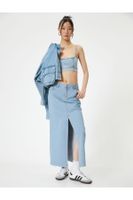 Koton Midi Jean Skirt